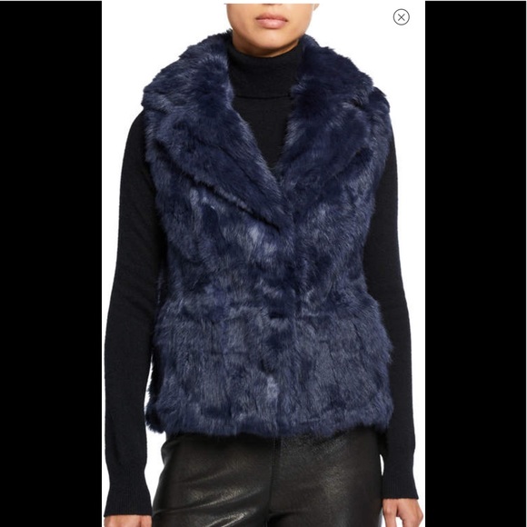 NWT Genuine Rabbit Fur Vest size Large - Picture 3 of 17